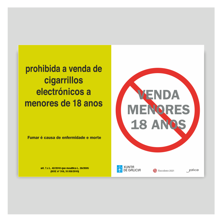 Prohibida a venda de cigarrillos electrónicos a menores de 18 anos - Galicia