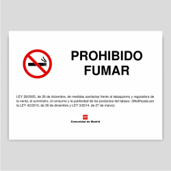 Prohibido fumar - Comunidad de Madrid