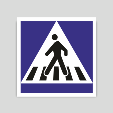 Cartel de paso de peatones