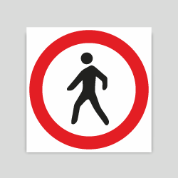 R-116 - Entrada prohibida a peatones