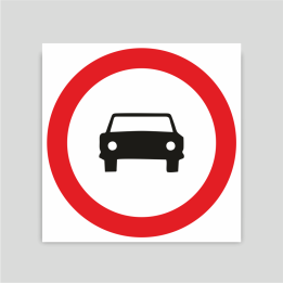Entrada prohibida a vehículos de motor, excepto motocicletas de dos ruedas