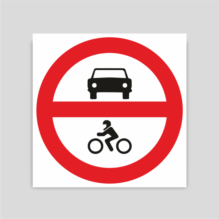 Entrada prohibida a vehículos de motor
