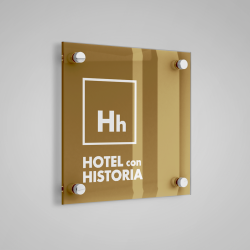 Placa distintivo de Especialidad Hotel con historia Castilla y León