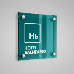 Placa distintivo de Especialidad Hotel Balneario Castilla y León