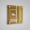 Placa distintivo Hostal con Historia Castilla y León