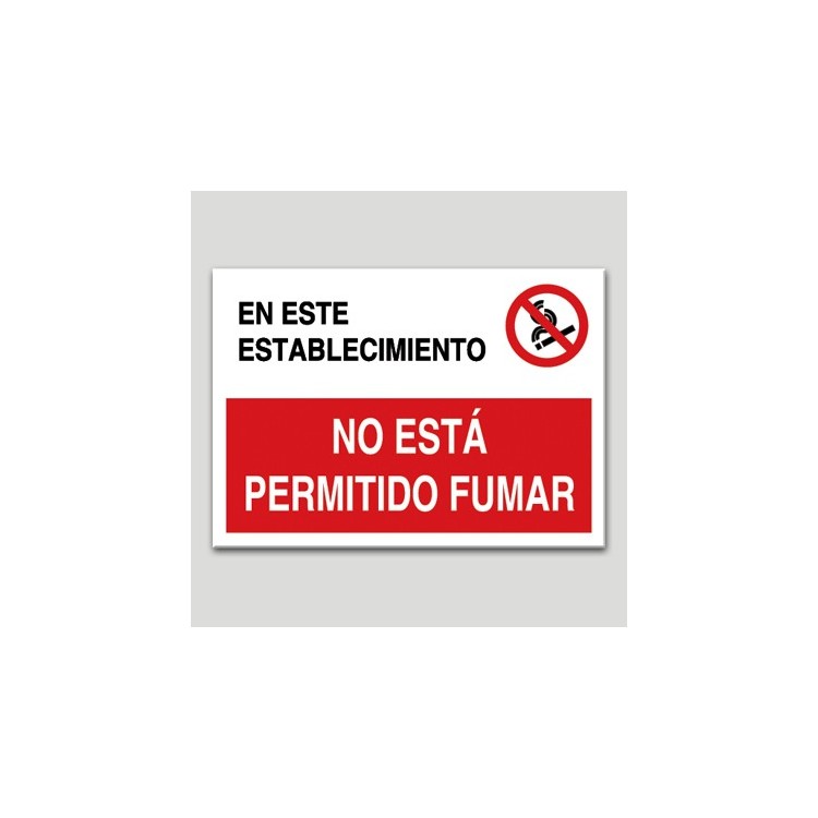 En aquest establiment no és permès fumar En aquest establiment no és permès fumar