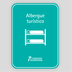 Placa distintiu Alberg urbà - Comunitat Valenciana