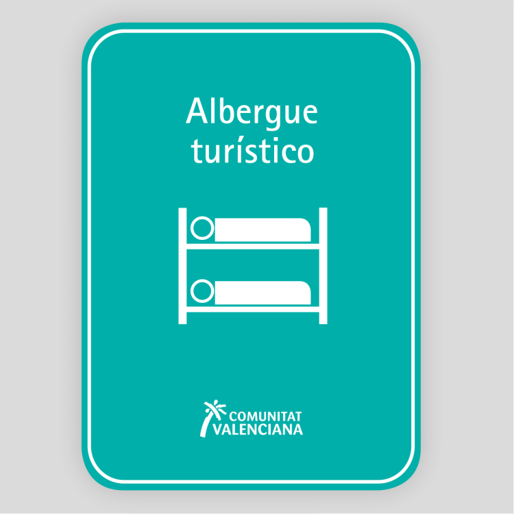 Placa distintiu Alberg urbà - Comunitat Valenciana