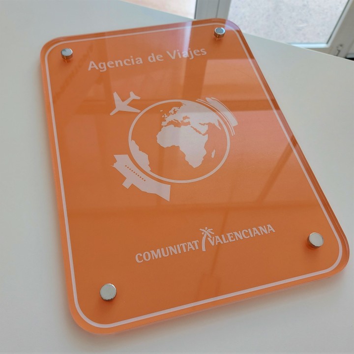 Distinctive plate Travel agency - Valencian Community