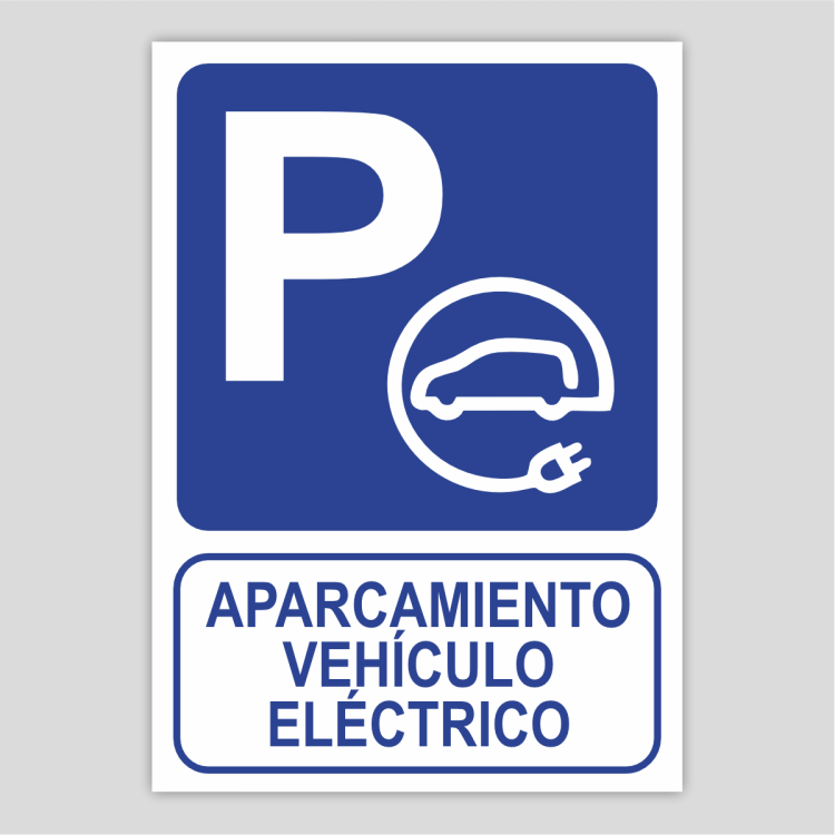 Electric vehicle parking sign