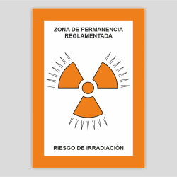 Zone of regulated permanence - Irradiation risk.