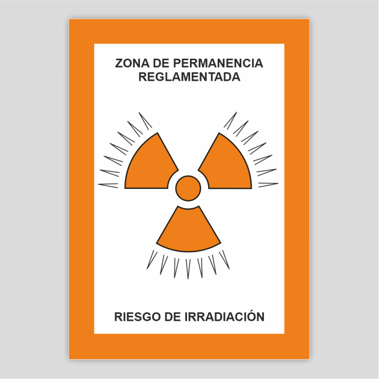 Zona de permanencia reglamentada - Riesgo d'irradiació