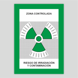Zona controlada – Risc d'irradiació i contaminació.