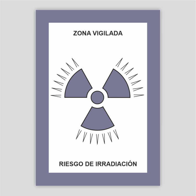Zona vigilada - risc d'irradiació