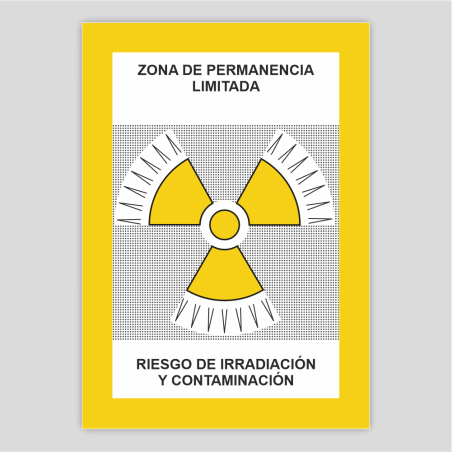Zona de permanencia limitada - Riesgo d'irradiació i contaminació