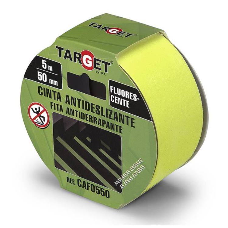 Fluorescent anti-slip tape 5m x 50mm Target