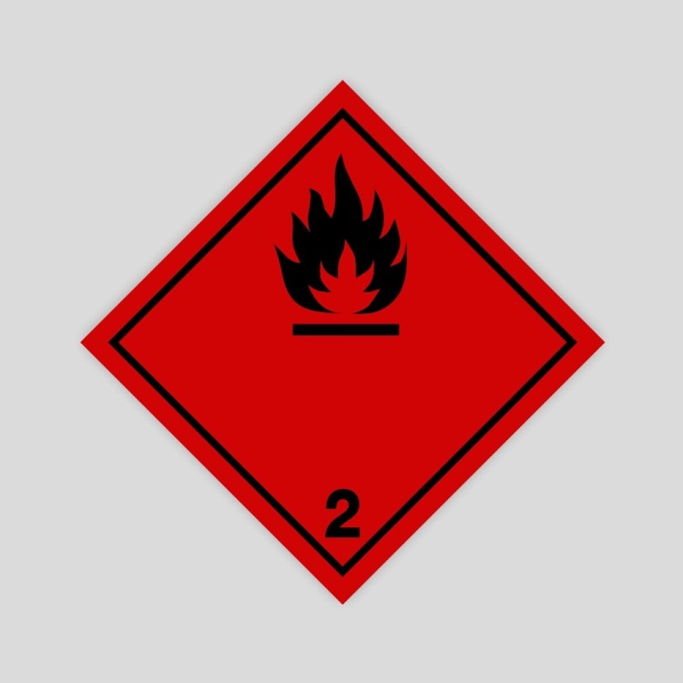 Adhesiu Perill de classe 2.1 Gasos inflamables