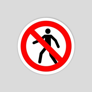 PRTR02 - Prohibit el pas (pictograma)