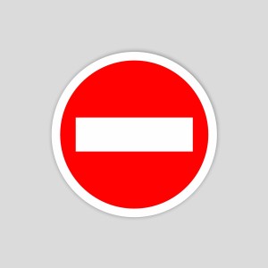 PRTR07 - Prohibido el paso (pictograma)