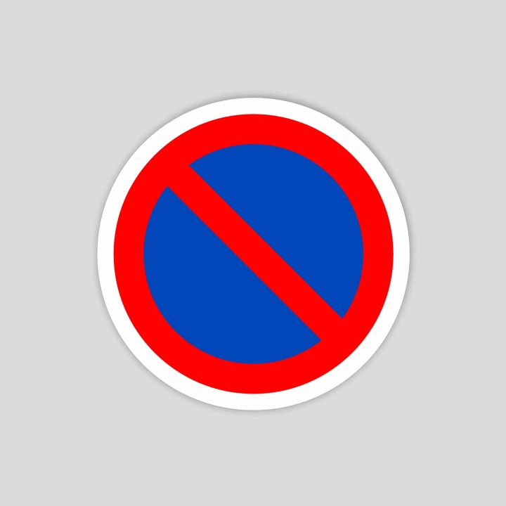 Prohibido aparcar (pictograma)