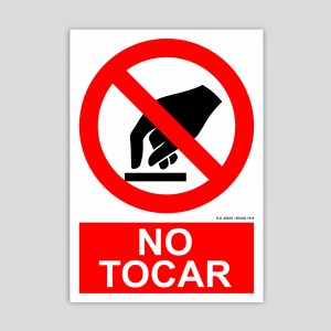 Cartell de No tocar