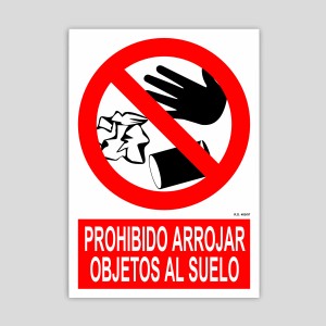PR040 - Prohibido arrojar objetos...