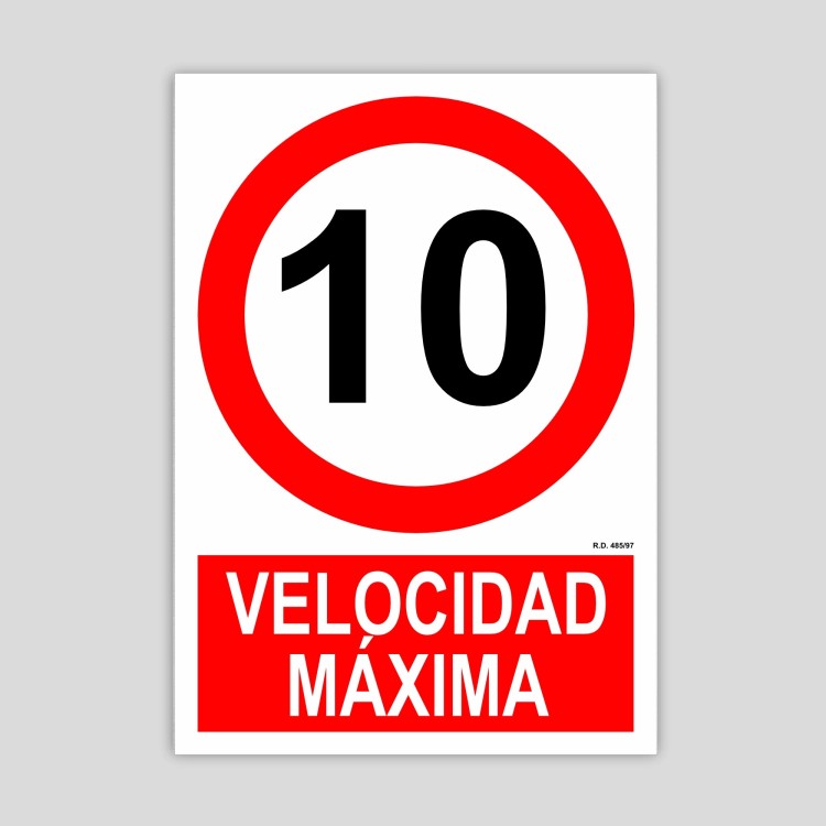 Maximum speed 10