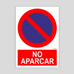 Cartell de No aparcar