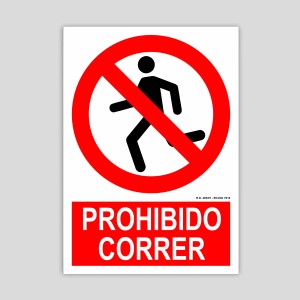 Cartell de Prohibit córrer