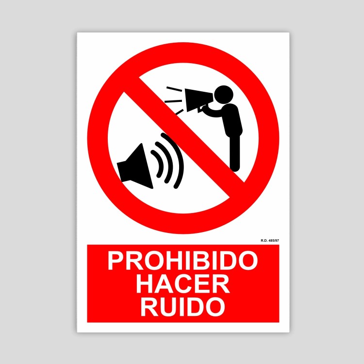 Cartell de Prohibit fer soroll