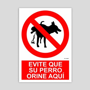 Evite que su perro orine aqui