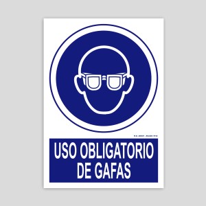 OB003 - Uso obligatorio de gafas