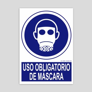 Cartell d'ús obligatori de màscara