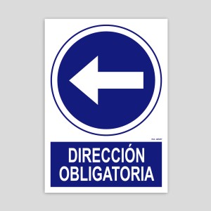 OB010 - Mandatory direction left