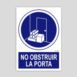 OB024 - No obstruir la porta