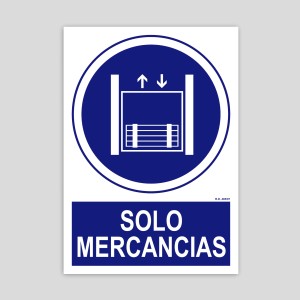 Cartell de només mercaderies