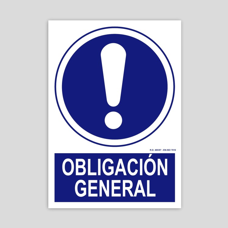 Cartel de Obligación general