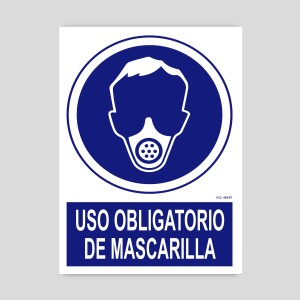 Cartell d´ús obligatori de màscara