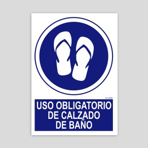 OB096 - Mandatory use of bathing shoes