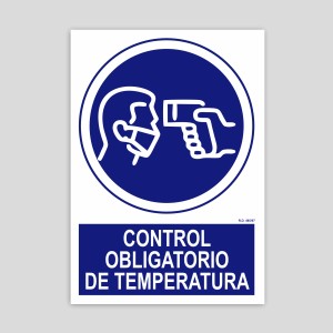 Cartell de  control obligatori de temperatura
