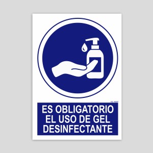 The use of disinfecting gel is mandatory