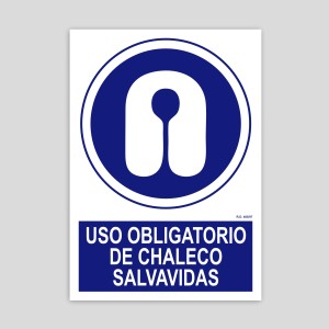 Uso obligatorio de chaleco salvavidas