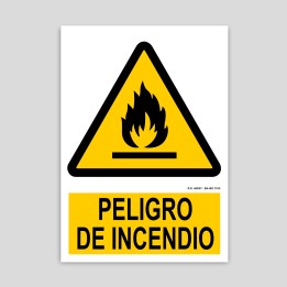 Cartell de perill d'incendi