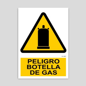 PE008 - Peligro botella de gas