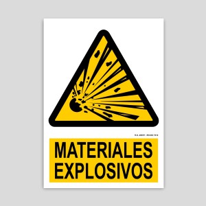 Explosive materials poster
