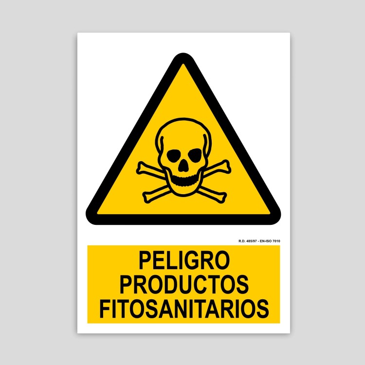 Cartell de perill productes fitosanitaris