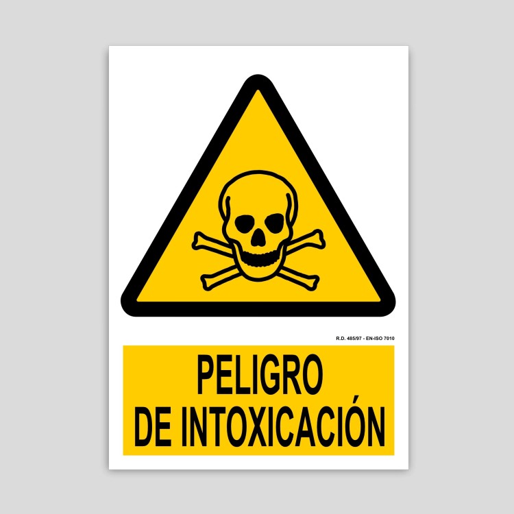 Poisoning danger sign