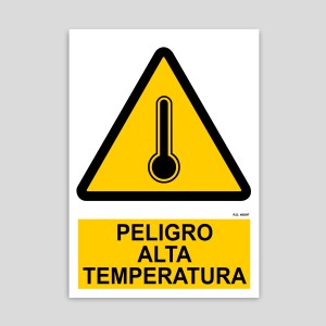 High temperature danger sign