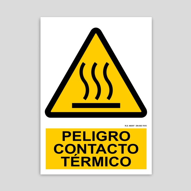 Danger thermal contact