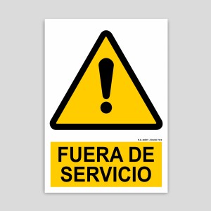 Cartell de fora de servei